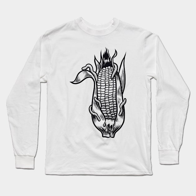 Corn Long Sleeve T-Shirt by Adorline